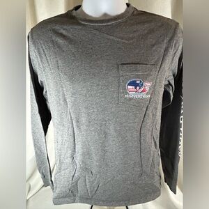 Vineyard Vines long sleeves hockey whale logo